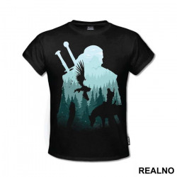 On The Horse In The Wild - Witcher - Majica