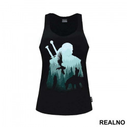 On The Horse In The Wild - Witcher - Majica