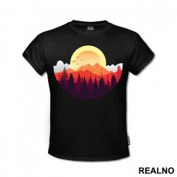 Sunrise In The Mountains - Planinarenje - Kampovanje - Priroda - Nature - Majica