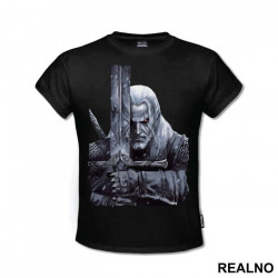 Holding His Sword Up - The Witcher - Majica