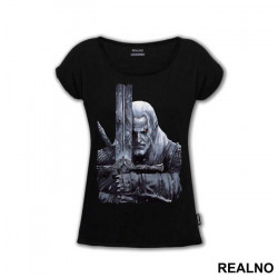 Holding His Sword Up - The Witcher - Majica