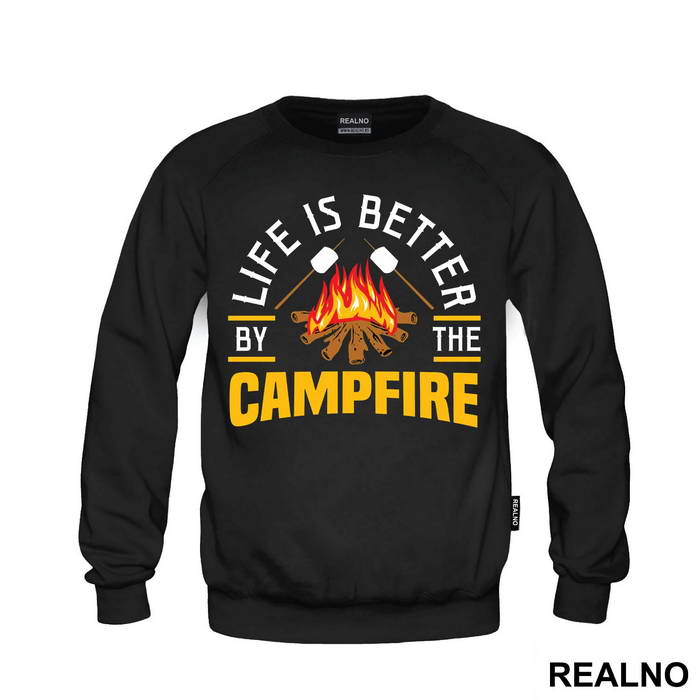Life Is Better By The Campfire - Planinarenje - Kampovanje - Priroda - Nature - Duks