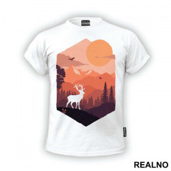 Orange Nature - Planinarenje - Kampovanje - Priroda - Nature - Majica