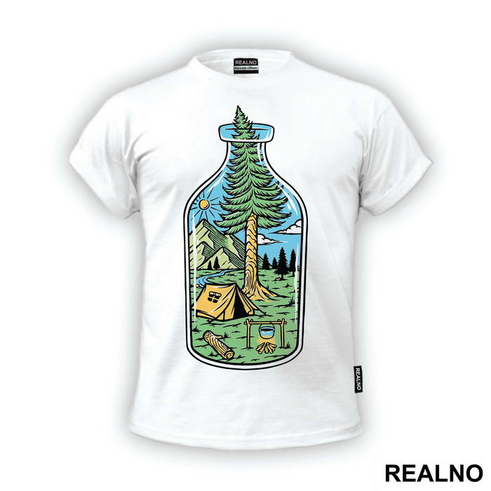 Nature In A Bottle - Planinarenje - Kampovanje - Priroda - Nature - Majica