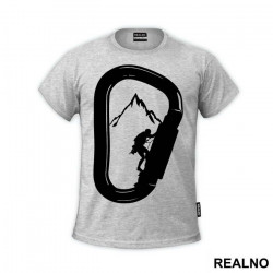 Mountain Climber Silhouette - Planinarenje - Kampovanje - Priroda - Nature - Majica
