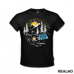 Morning Fire - Planinarenje - Kampovanje - Priroda - Nature - Majica