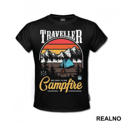 Welcome To Our Campfire - Planinarenje - Kampovanje - Priroda - Nature - Majica