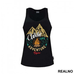 Wild Life Adventure Begins - Planinarenje - Kampovanje - Priroda - Nature - Majica