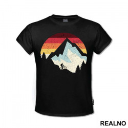 Riding A Bike In The Mountains - Planinarenje - Kampovanje - Priroda - Nature - Majica