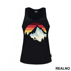 Riding A Bike In The Mountains - Planinarenje - Kampovanje - Priroda - Nature - Majica