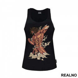 Eren In Titan Form With Smoke - Attack On Titan - Majica