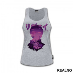 Levi Ackerman Purple Double Exposure - Attack On Titan - Majica