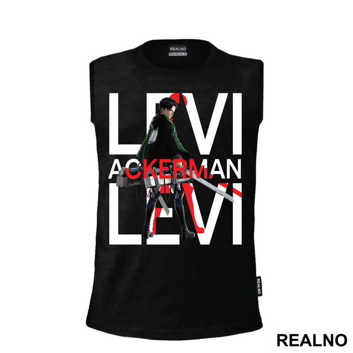 Levi Ackerman Red Shadow - Attack On Titan - Majica