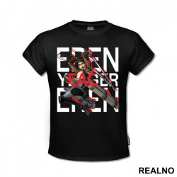 Eren Yeager Red Shadow - Attack On Titan - Majica