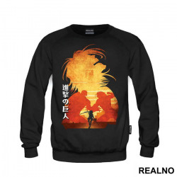 Eren vs Armored Titan - Attack On Titan - Duks