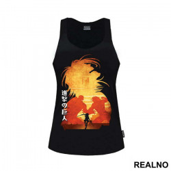 Eren vs Armored Titan - Attack On Titan - Majica