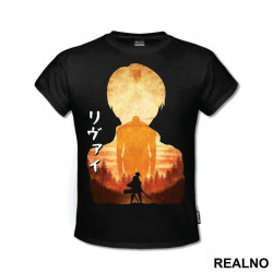 Levi vs Beast Titan - Attack On Titan - Majica