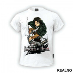 Captain Levi Ready To Fight - Attack On Titan - Majica Captain Levi Ready To Fight - Attack On Titan - Majica