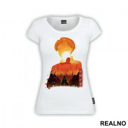 Levi Looking At The Titan Over The Wall - Attack On Titan - Majica