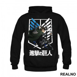 Levi Jumping With His Swords - Attack On Titan - Duks