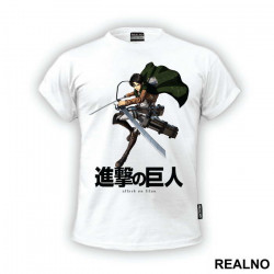 Levi Ackerman In Action - Attack On Titan - Majica