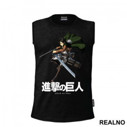 Levi Ackerman In Action - Attack On Titan - Majica