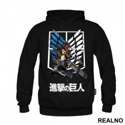 Eren Jumping With His Swords - Attack On Titan - Duks