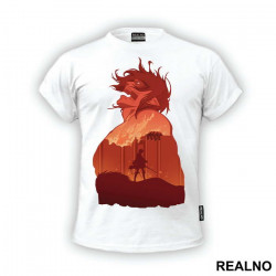 Levi And Eren In Titan Form Double Exposure - Attack On Titan - Majica