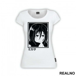 Mikasa Holding Her Scarf - Attack On Titan - Majica