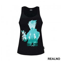 Kakashi - Light Blue Silhouette - Naruto - Majica