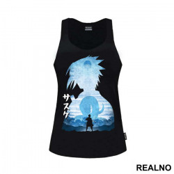 Sasuke - Blue Silhouette - Naruto - Majica