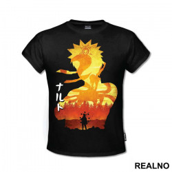 Orange Silhouette - Naruto - Majica