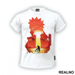 Orange Silhouette - Double Exposure - Naruto - Majica