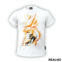 Shippuden - Half Face Portrait - Naruto - Majica