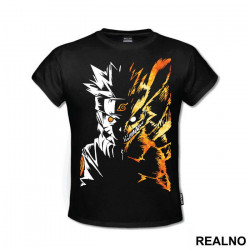 Half 9 Tails Fire - Naruto - Majica