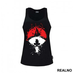 Uchiha Clan Logo Splash Itachi - Naruto - Majica