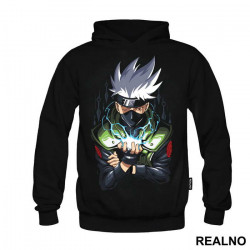 OUTLET - Crni duks sa kapuljačom ženski model veličine L - Naruto OUTLET - Crni duks sa kapuljačom ženski model veličine L - Naruto