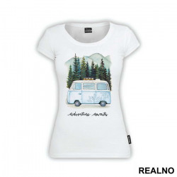 Adventure Awaits - Planinarenje - Kampovanje - Priroda - Nature - Majica