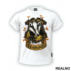 Hufflepuff Yellow Banner - Harry Potter - Majica
