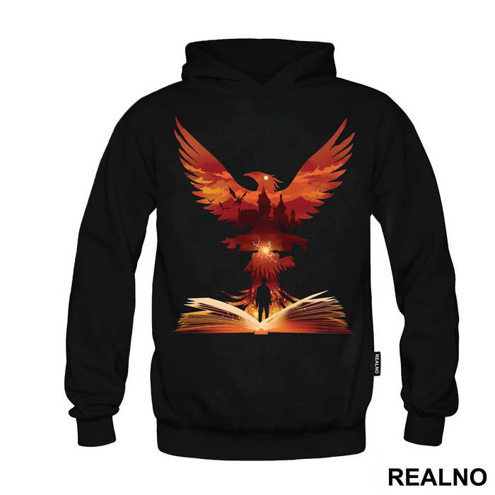 Phoenix Rising Out Of The Book - Harry Potter - Duks