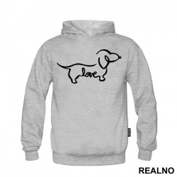 Wiener Dog - Love - Pas - Duks