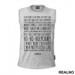 Let Me Think, Let Me Think Oh I Don't Care Text - Friends - Prijatelji - Majica