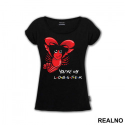 OUTLET - Crna ženska majica veličine XL - Friends