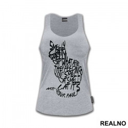 Smelly Cat Text Outline - Friends - Prijatelji - Majica