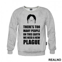 Head Outline - There's Too Many People On This Earth. We Need A New Plague - The Office - Duks