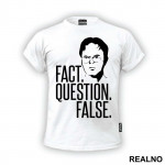 Head Outline - Fact Question False - The Office - Majica