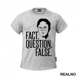 Head Outline - Fact Question False - The Office - Majica
