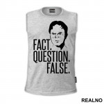 Head Outline - Fact Question False - The Office - Majica