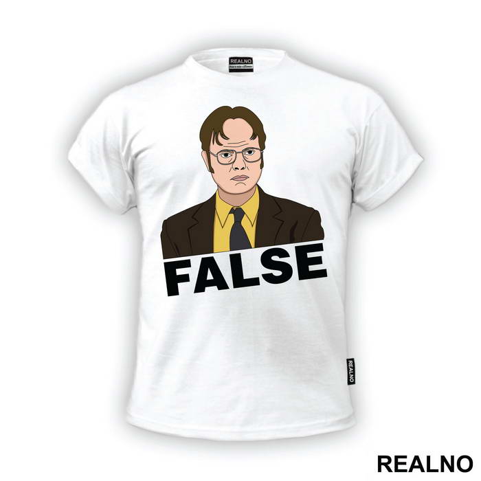 Dwight Schrute Portrait - False - The Office - Majica