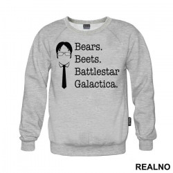 Head Outline - Beard Beets Battlestar Galactica - The Office - Duks